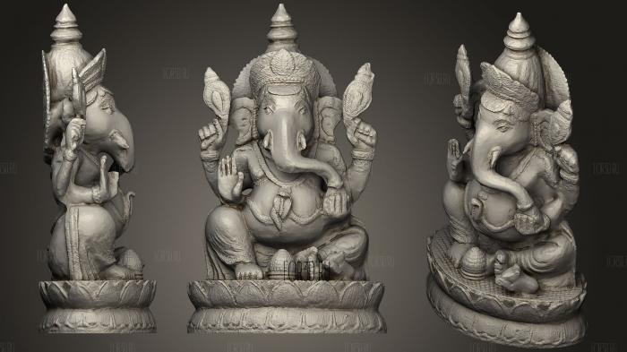 Lord Ganesh Scanned stl model for CNC